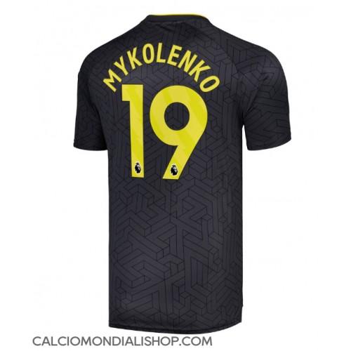 Maglie da calcio Everton Vitaliy Mykolenko #19 Seconda Maglia 2024-25 Manica Corta